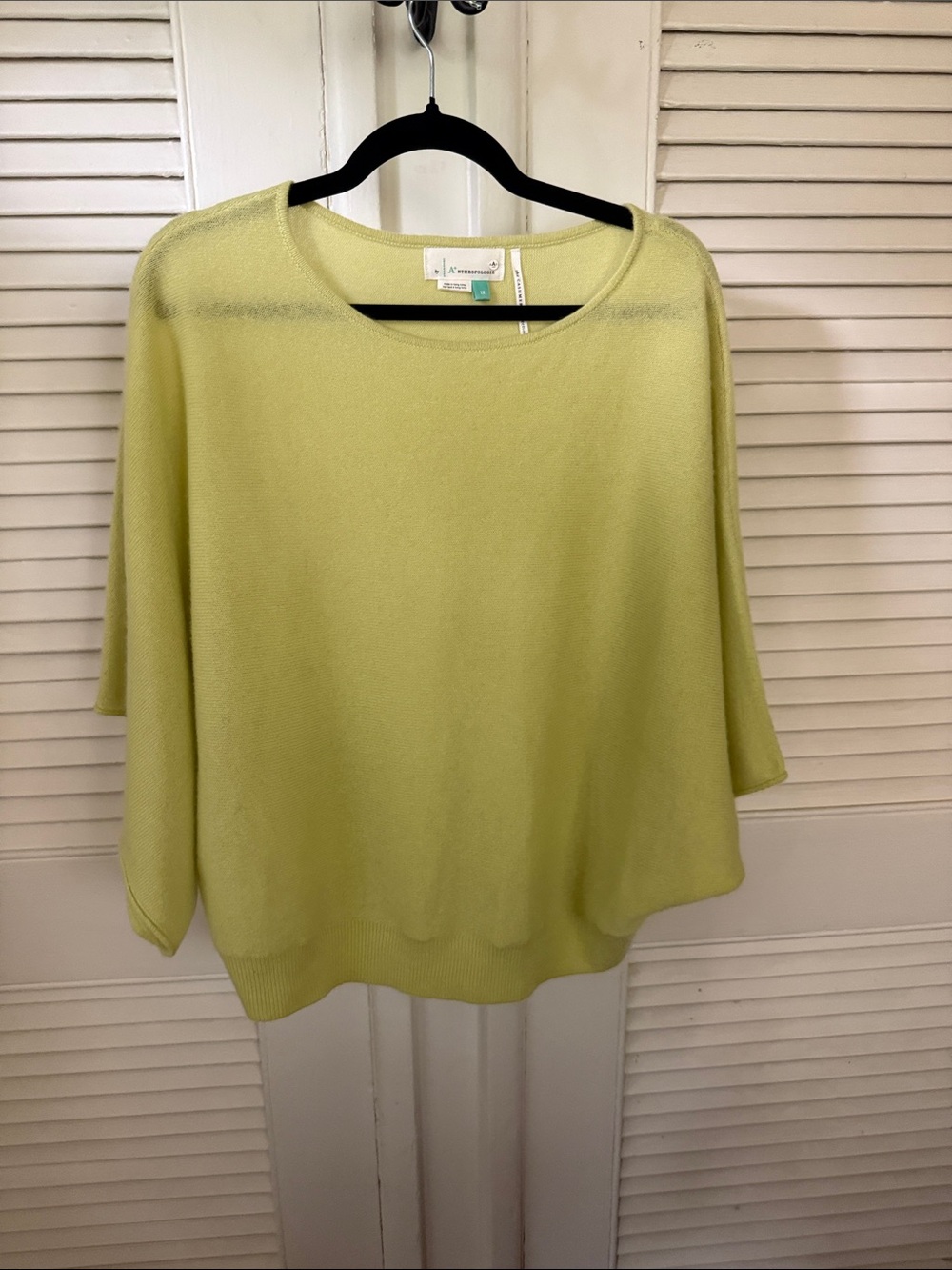 Eileen Fisher Lemon Cashmere Scoop-Neck Lightweight Pullover
